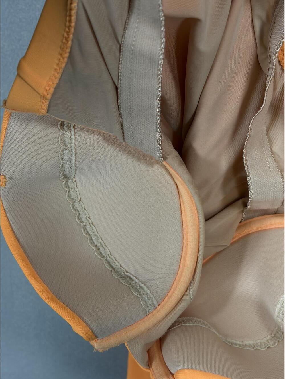 NWT J.Crew Underwire Size 2 Hi-Cut Swimsuit Fluorescent Orange Convertible Y2K - Picture 9 of 16